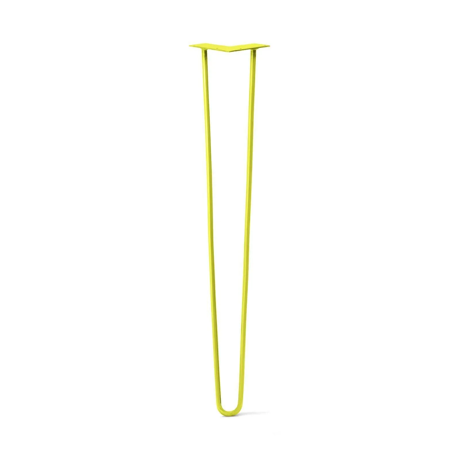 Hairpin Leg (Sold Separately), 2-Rod Design - Yellow Powder Coated Finish