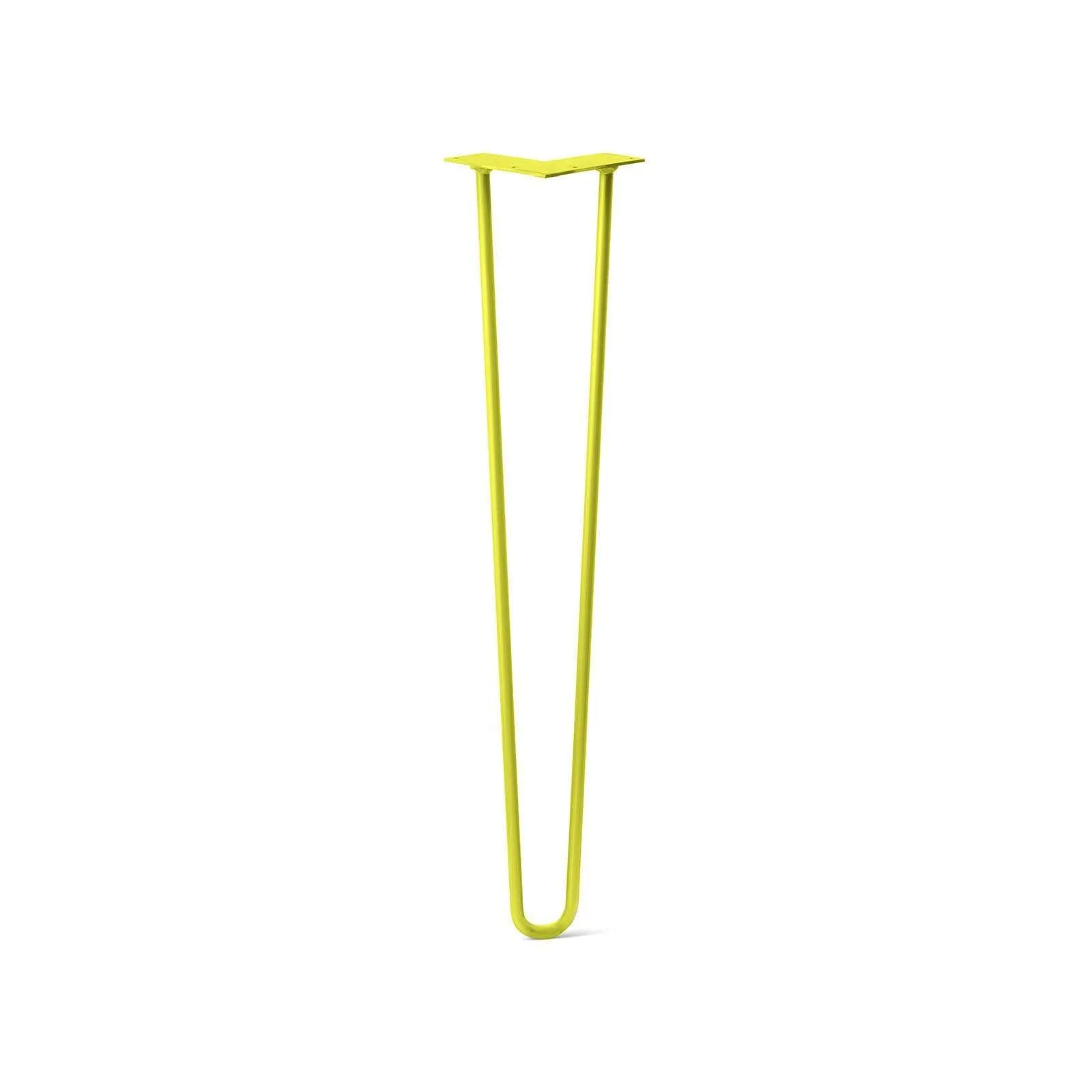 Hairpin Leg (Sold Separately), 2-Rod Design - Yellow Powder Coated Finish