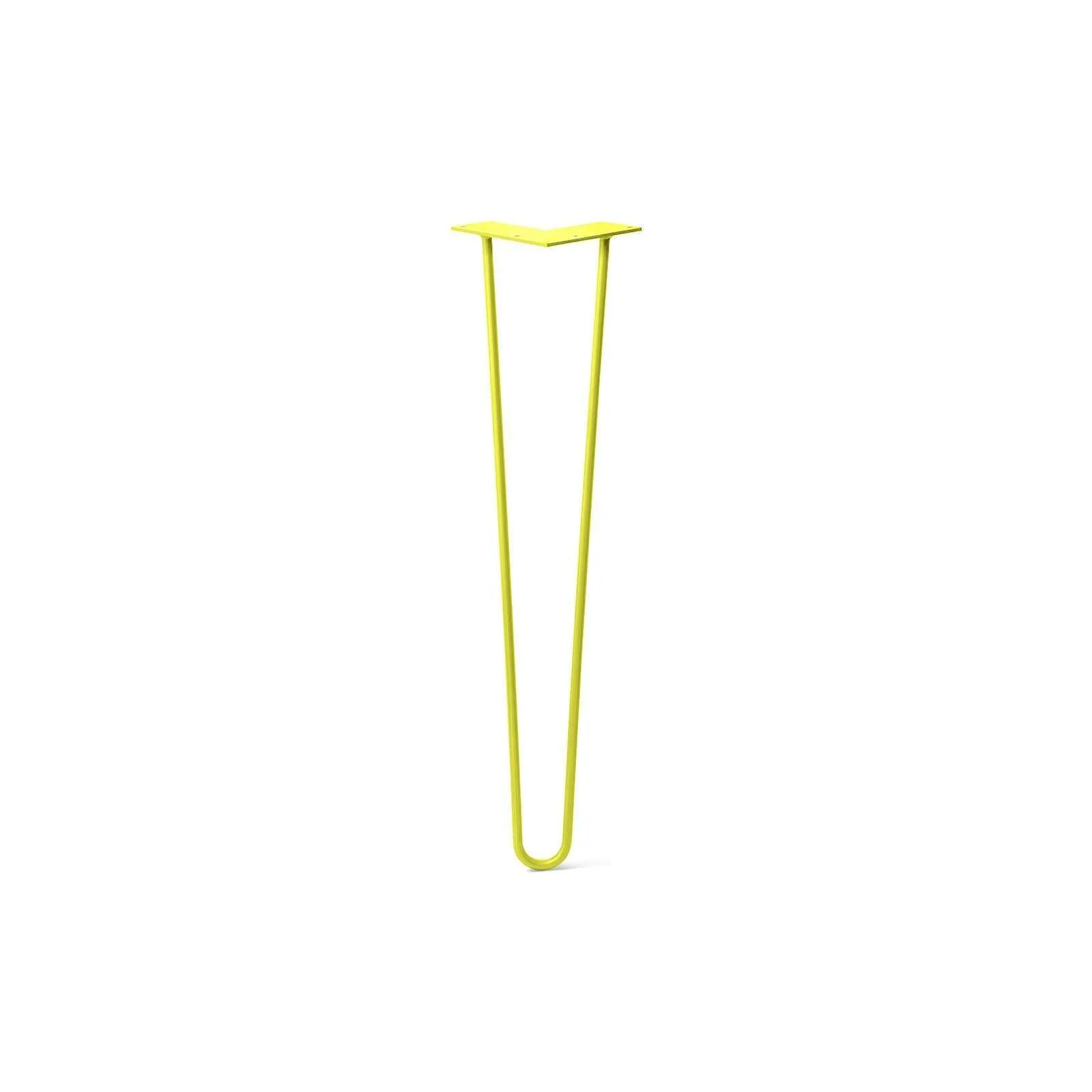 Hairpin Leg (Sold Separately), 2-Rod Design - Yellow Powder Coated Finish