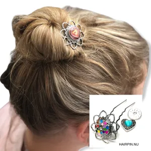 Hairpin Love- HAIRACCESSOIRE - incl. 3 gratis clickbuttons naar keuze