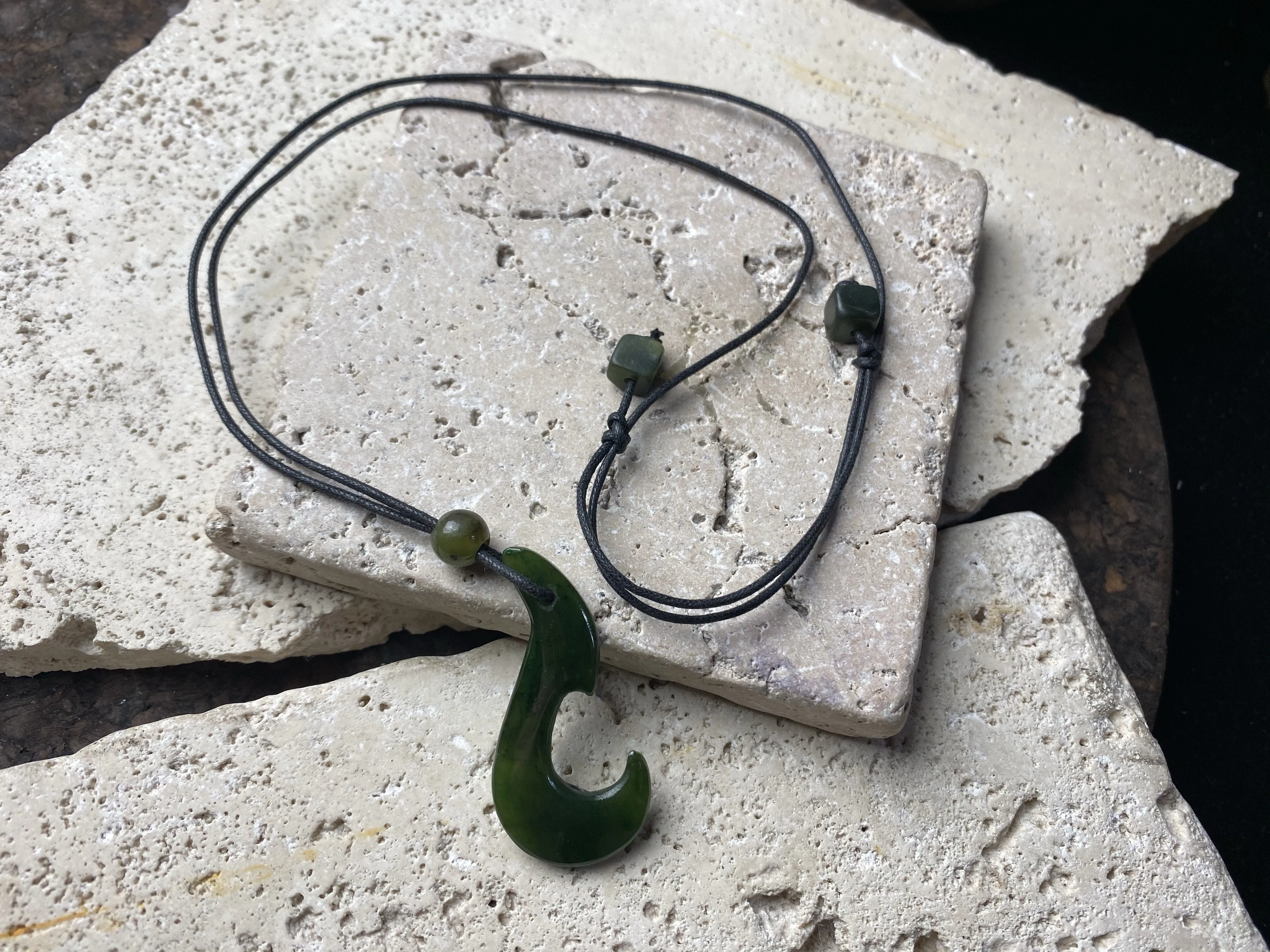 Hei Matau Maori Jade Pendant