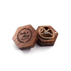 Hexagon Custom Magnetic Ring Box