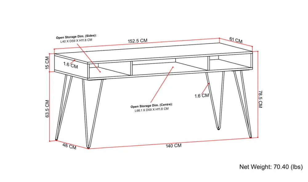 Hunter Desk in Mango