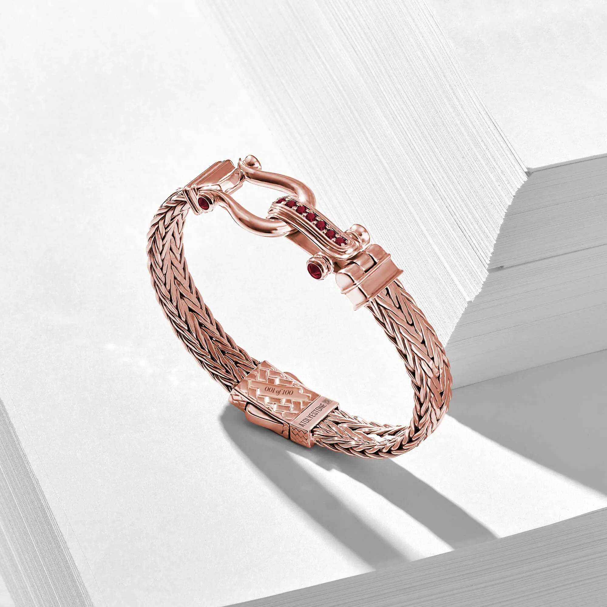 Iconic Ruby Woven Bangle