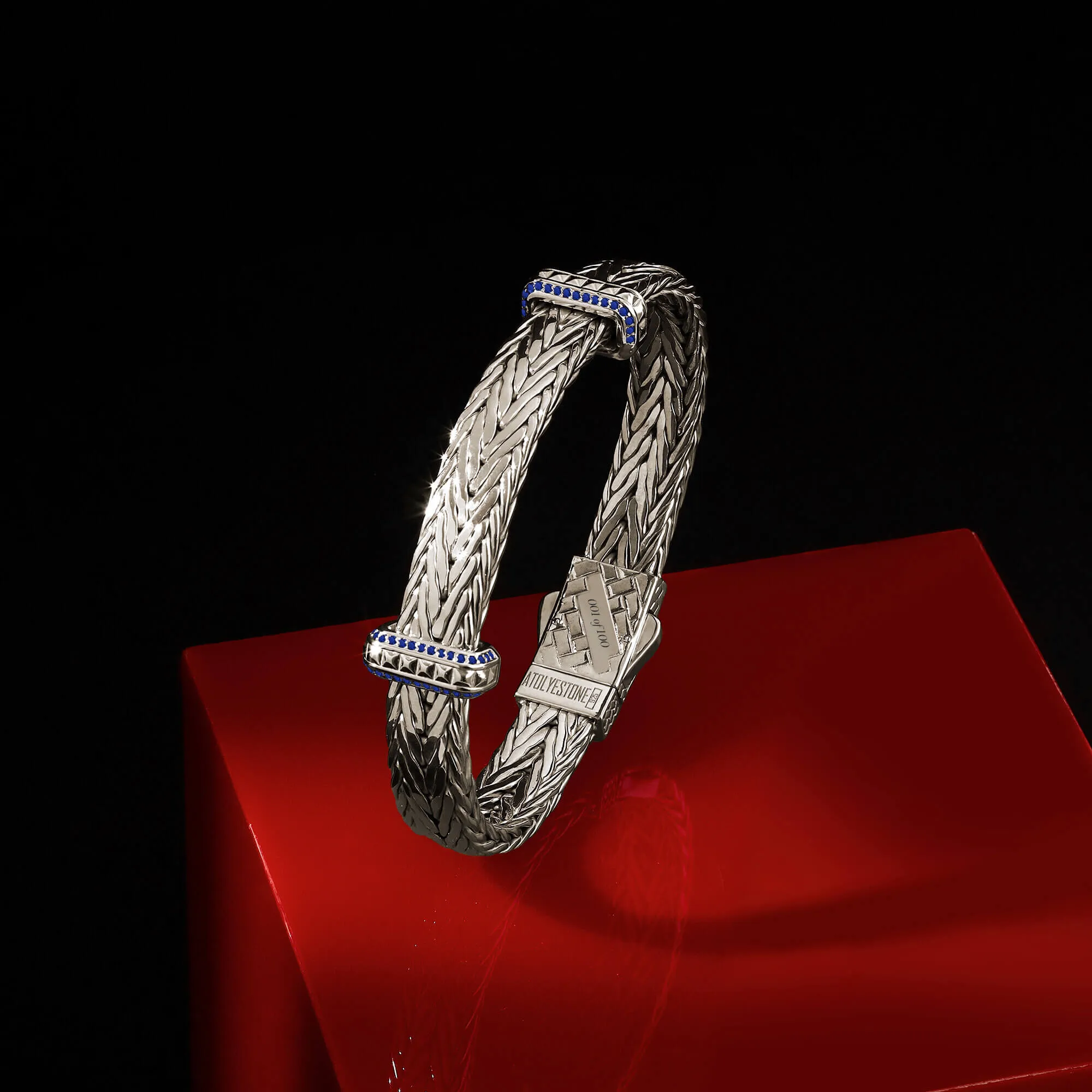 Iconic Sapphire Woven Elements Bangle