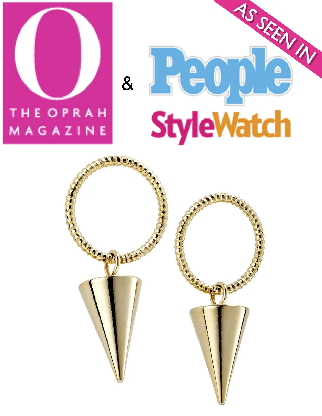 Jewel Candy Cone Earrings (As seen in Oprah Magazine)