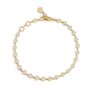 Large Sophisticate Diamond Line Bracelet