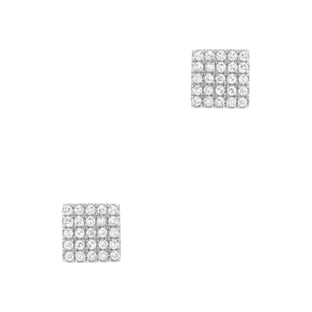 Large Square Post Earrings