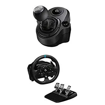 Logitech G923 TrueForce Racing Wheel & Gear shifter & Next Level F-GT LITE Racing Cockpit (NLR-S015) Combo