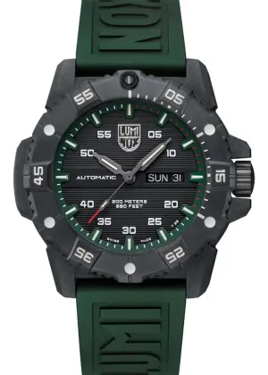 LUMINOX MASTER CARBON SEAL AUTOMATIC BLACK DIAL GREEN BAND XS.3877