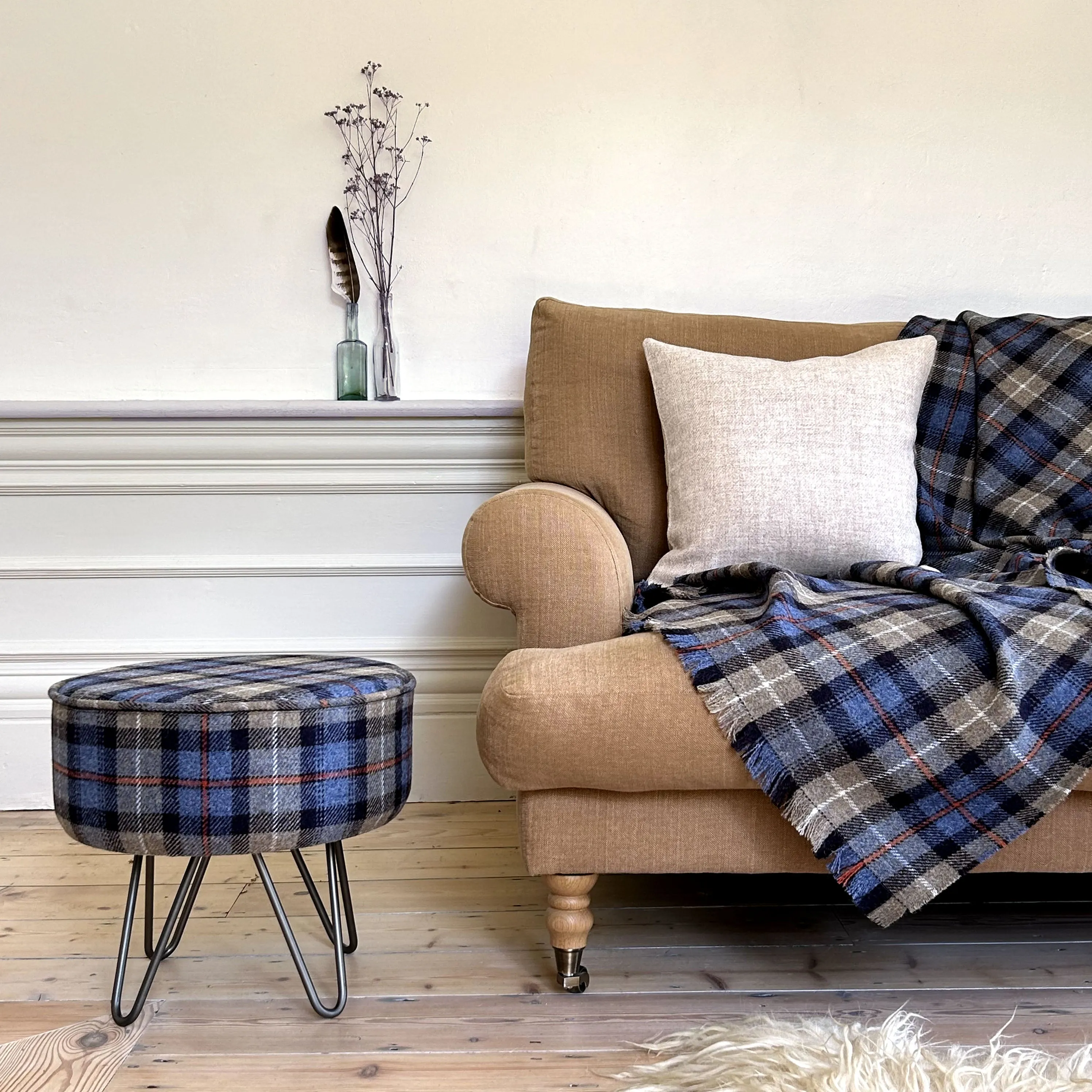 MacKenzie Tartan Footstool