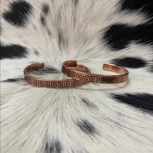 Magnetic Copper Cuff | Geo