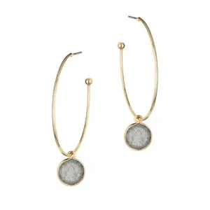 Meghan Browne Ulla Earrings - Gray