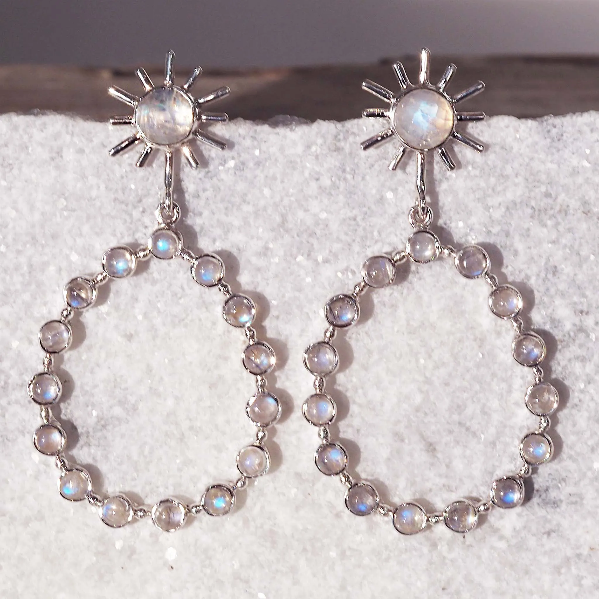 Moonstone Statement Earrings