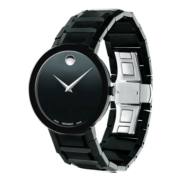 MOVADO Sapphire Black Watch  0607179