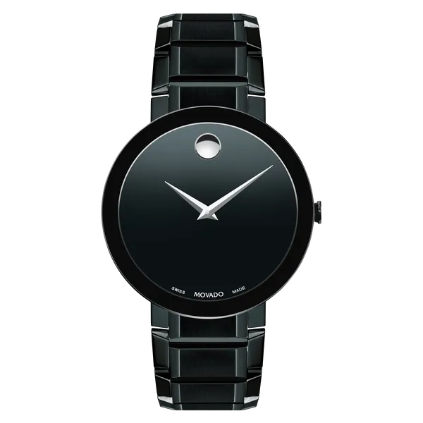 MOVADO Sapphire Black Watch  0607179