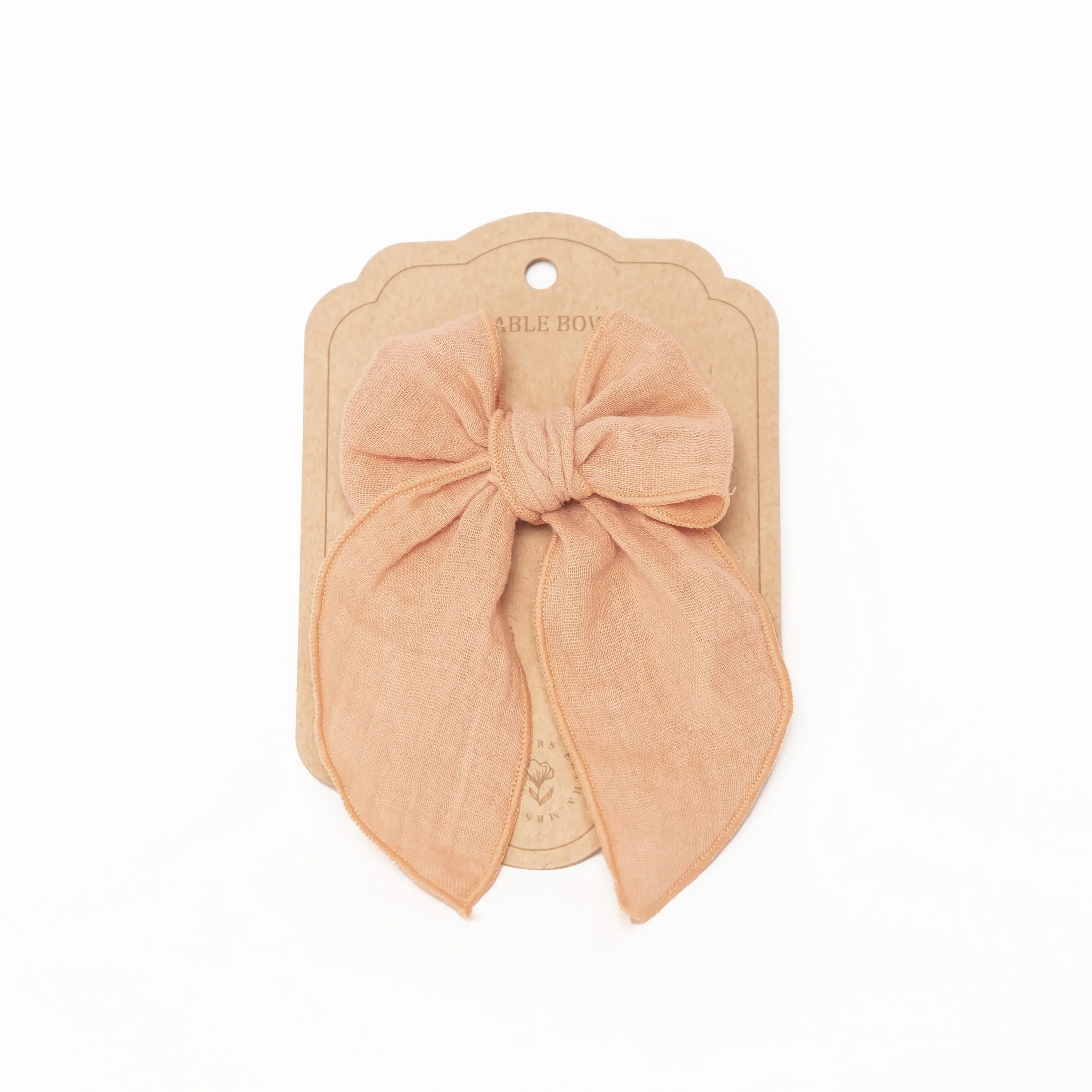 Mrs. Ertha Bow Hairpin | Blush