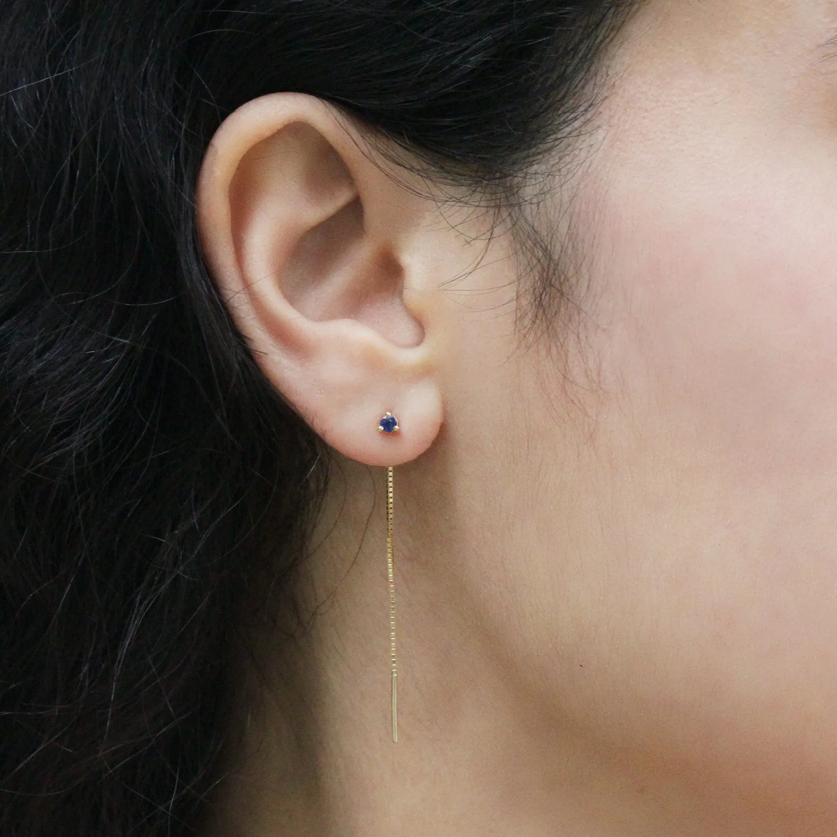 Noni Earring With blue Sapphire