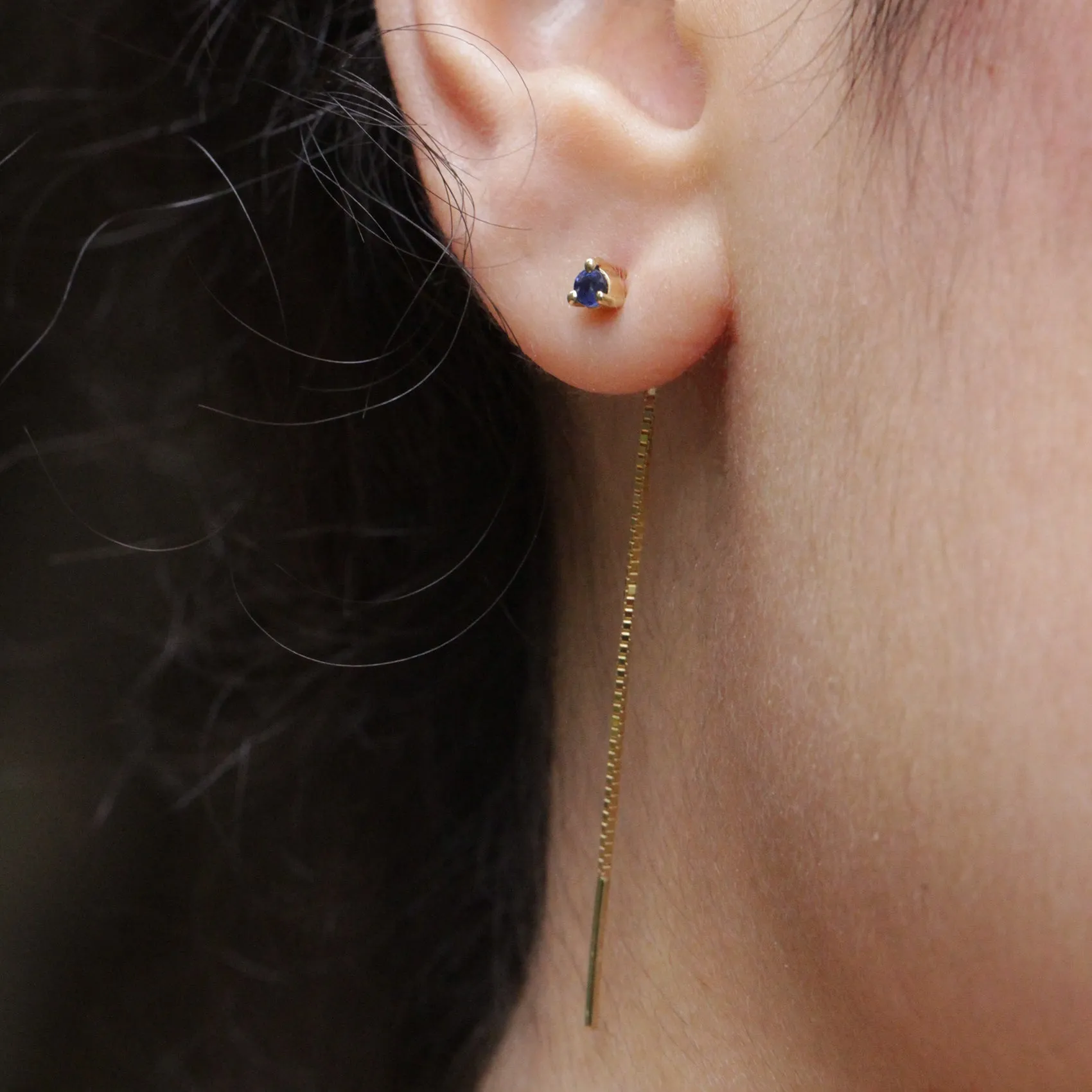 Noni Earring With blue Sapphire