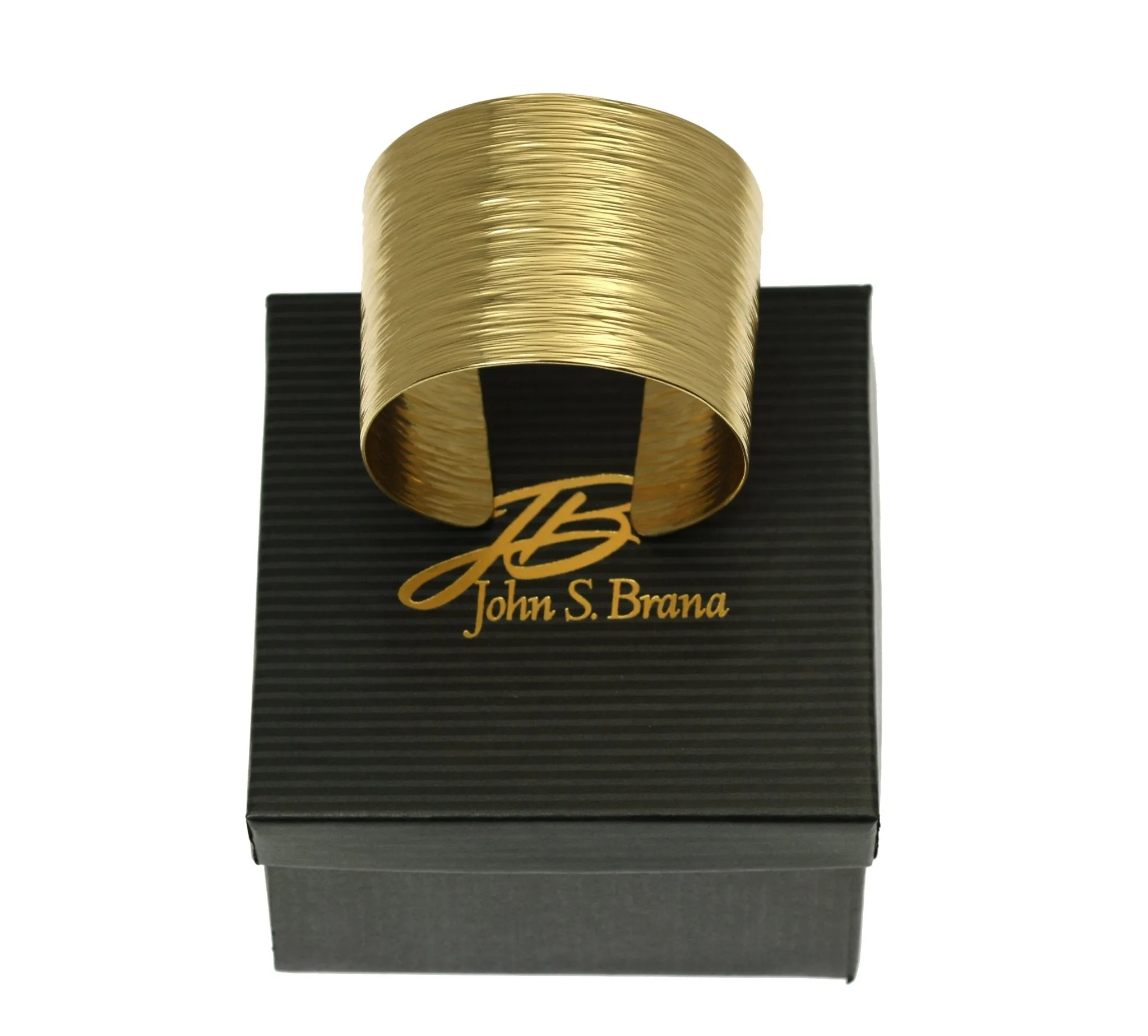 Nu Gold Brass Bark Cuff