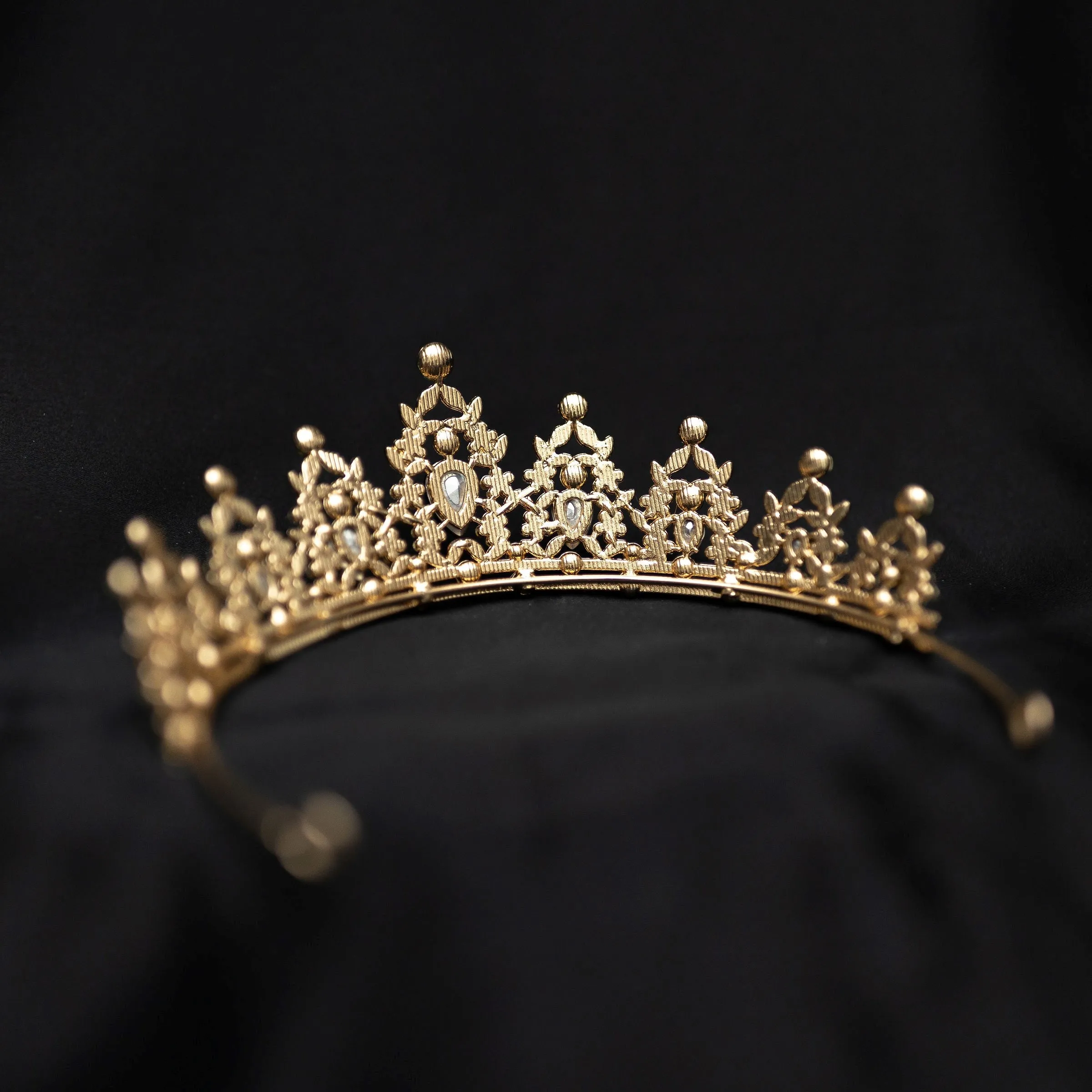 Ophelia's Tiara In Green & Gold