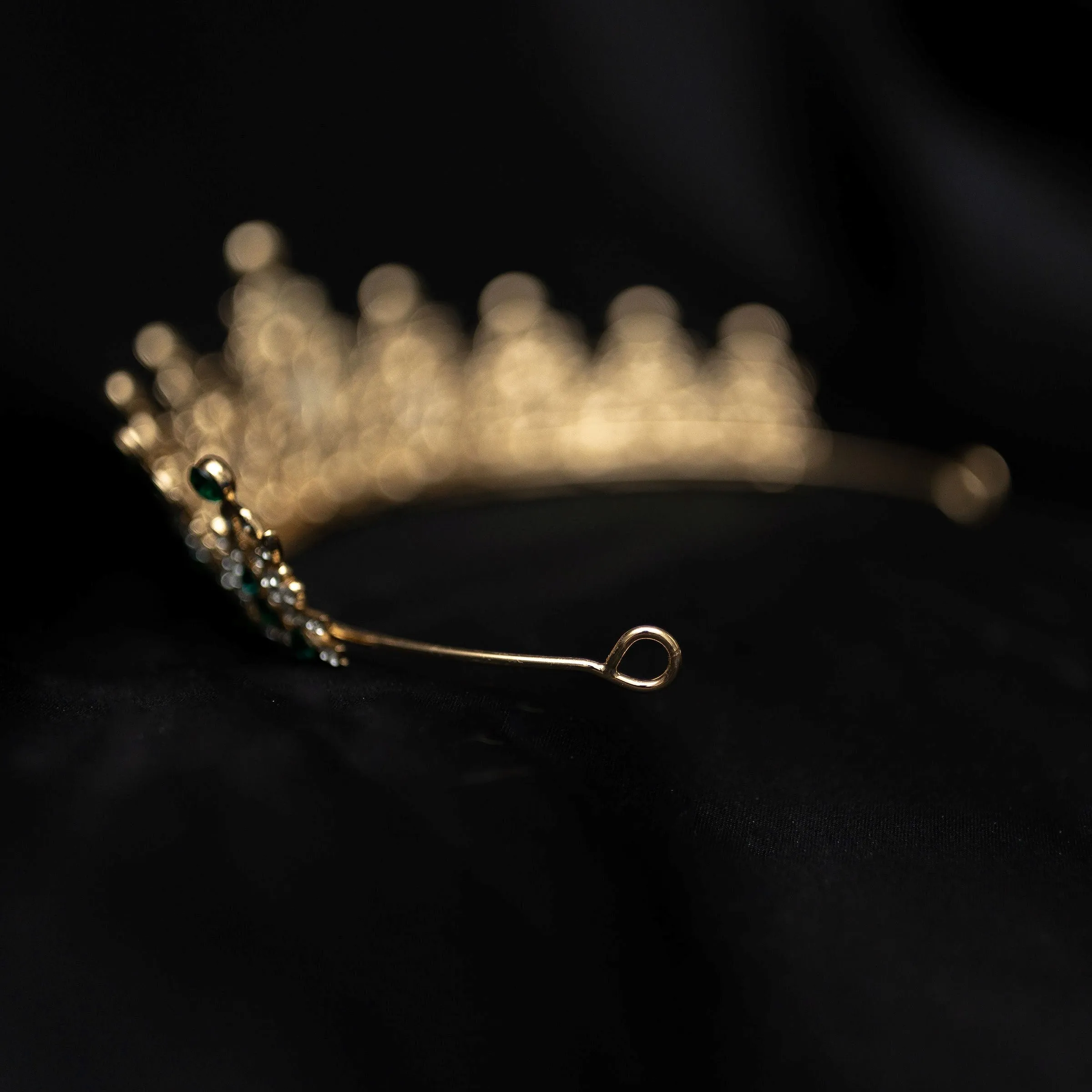 Ophelia's Tiara In Green & Gold