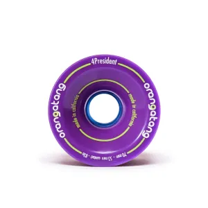 Orangatang 4President 70mm 83a Longboard Wheels - Purple (Set of 4)