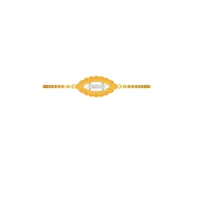 Oval Shaped Diamond And Gold Bracelet