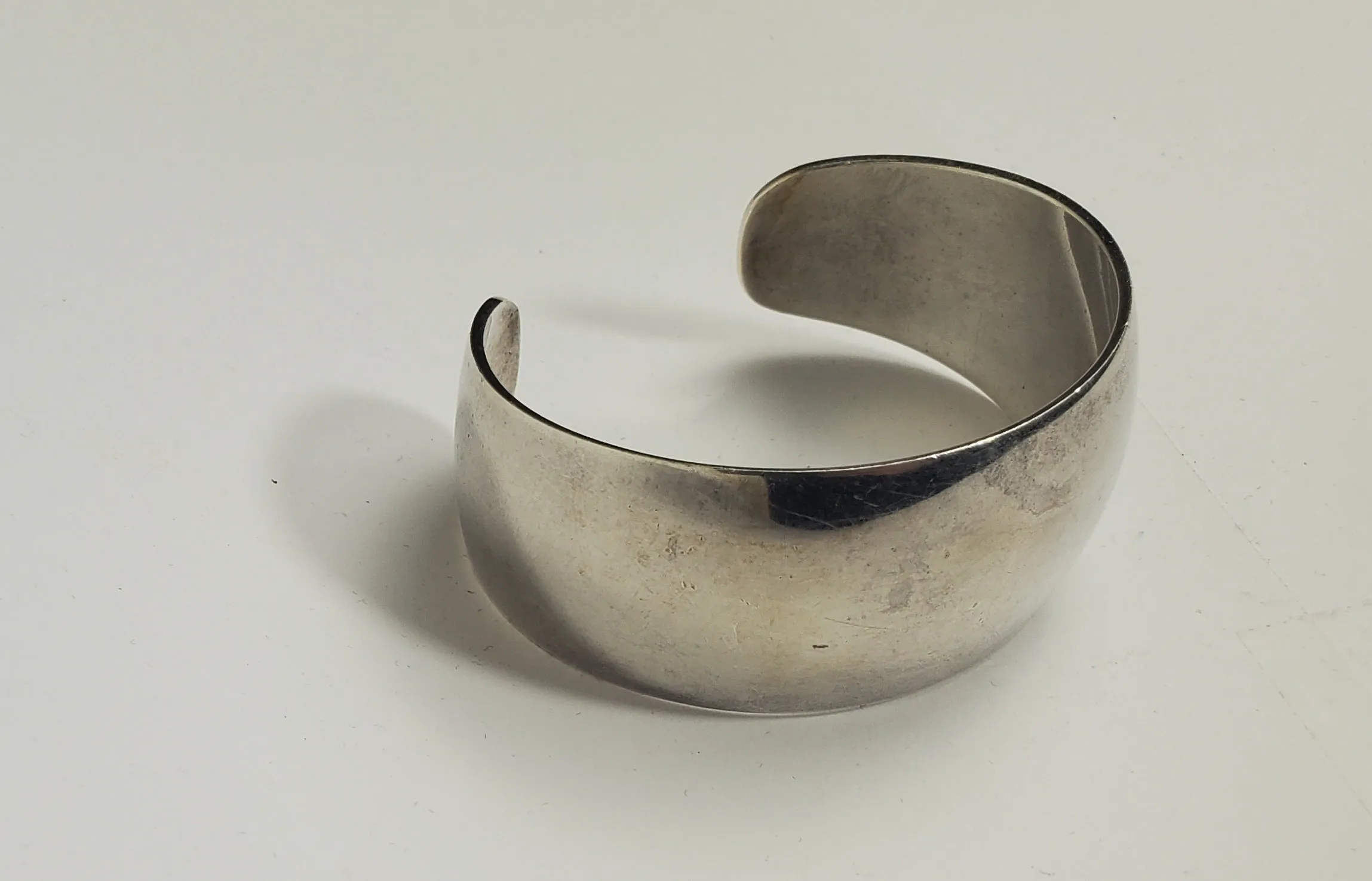 Ove Wendt for Age Fausing Vintage Danish Sterling Silver Cuff Bracelet