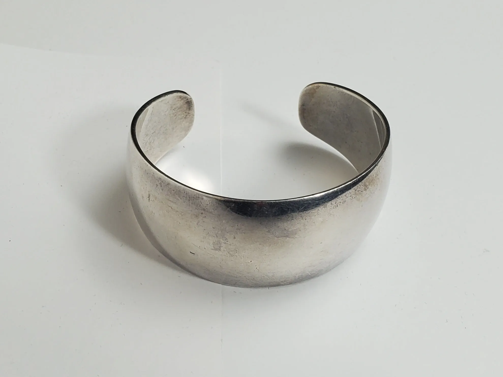 Ove Wendt for Age Fausing Vintage Danish Sterling Silver Cuff Bracelet