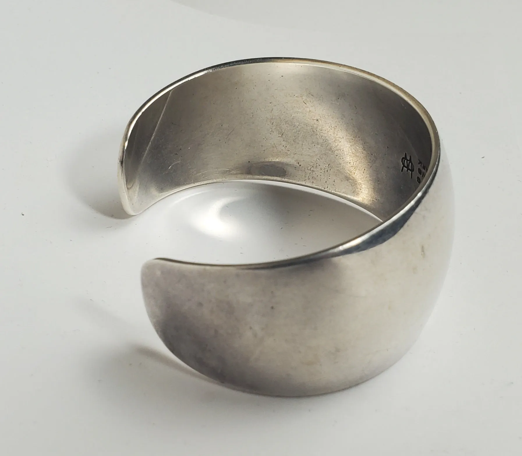 Ove Wendt for Age Fausing Vintage Danish Sterling Silver Cuff Bracelet