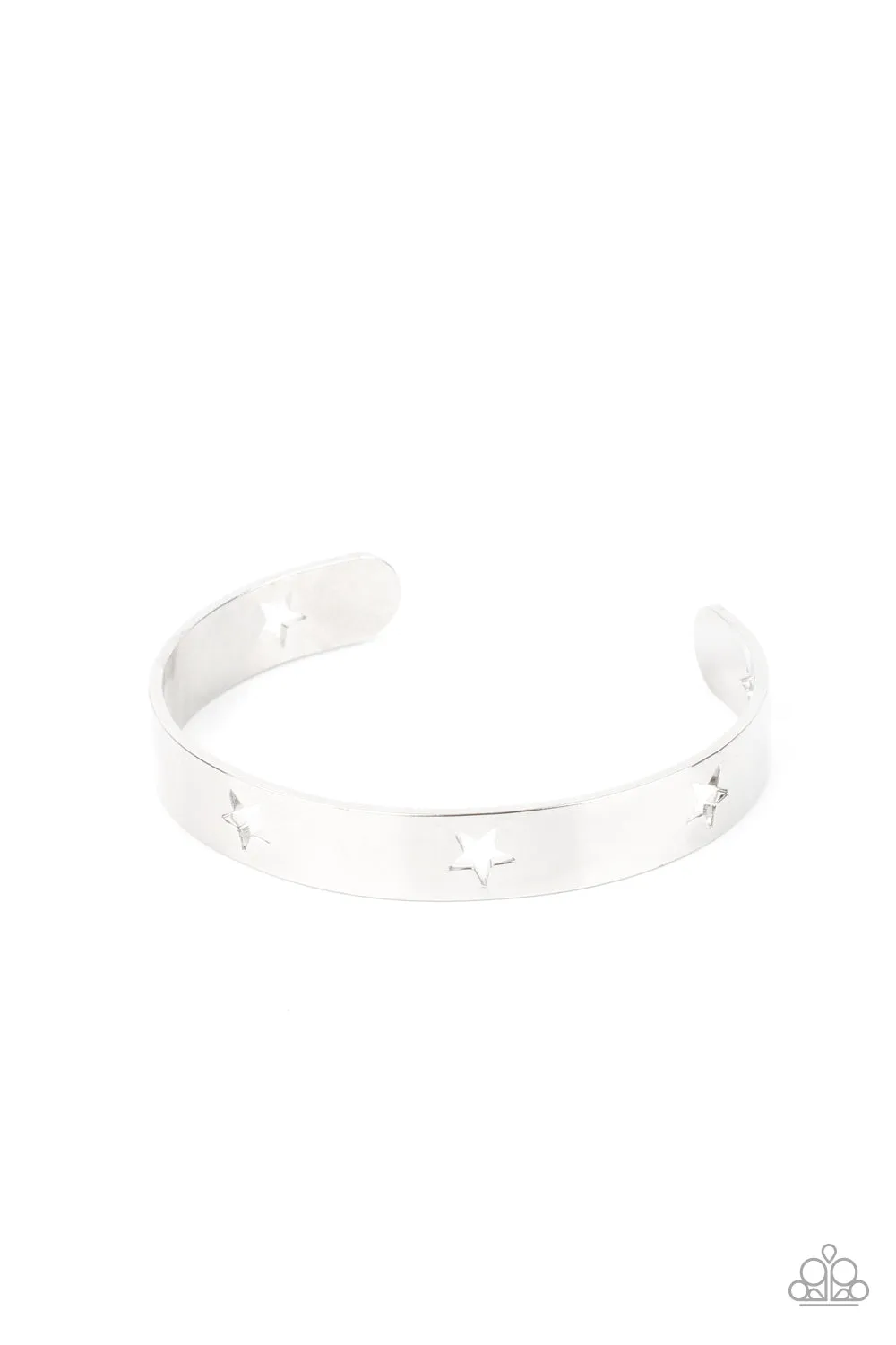 Paparazzi American Girl Glamour Bracelet Silver