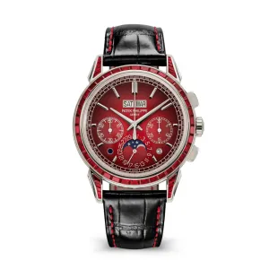 Patek Philippe Grand Complications 5271/12P-010 Perpetual Calendar Chronograph Platinum Baguette Rubies (2023)