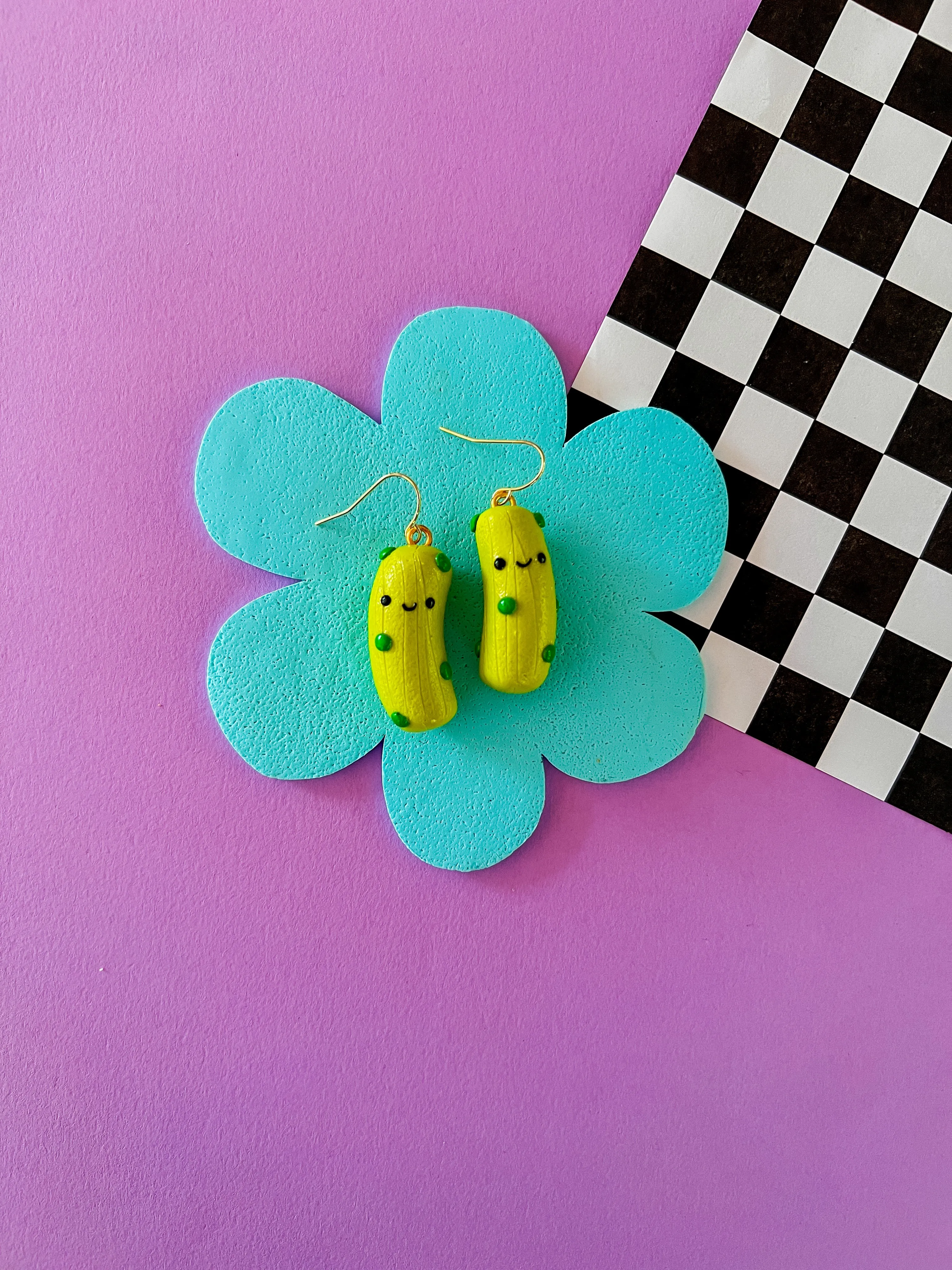 Patrick - Clay Pickle Earrings