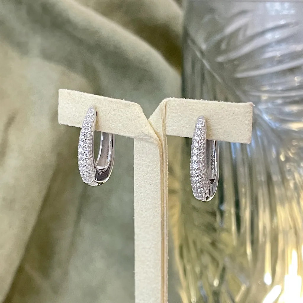 Pavé Chunky Hoops