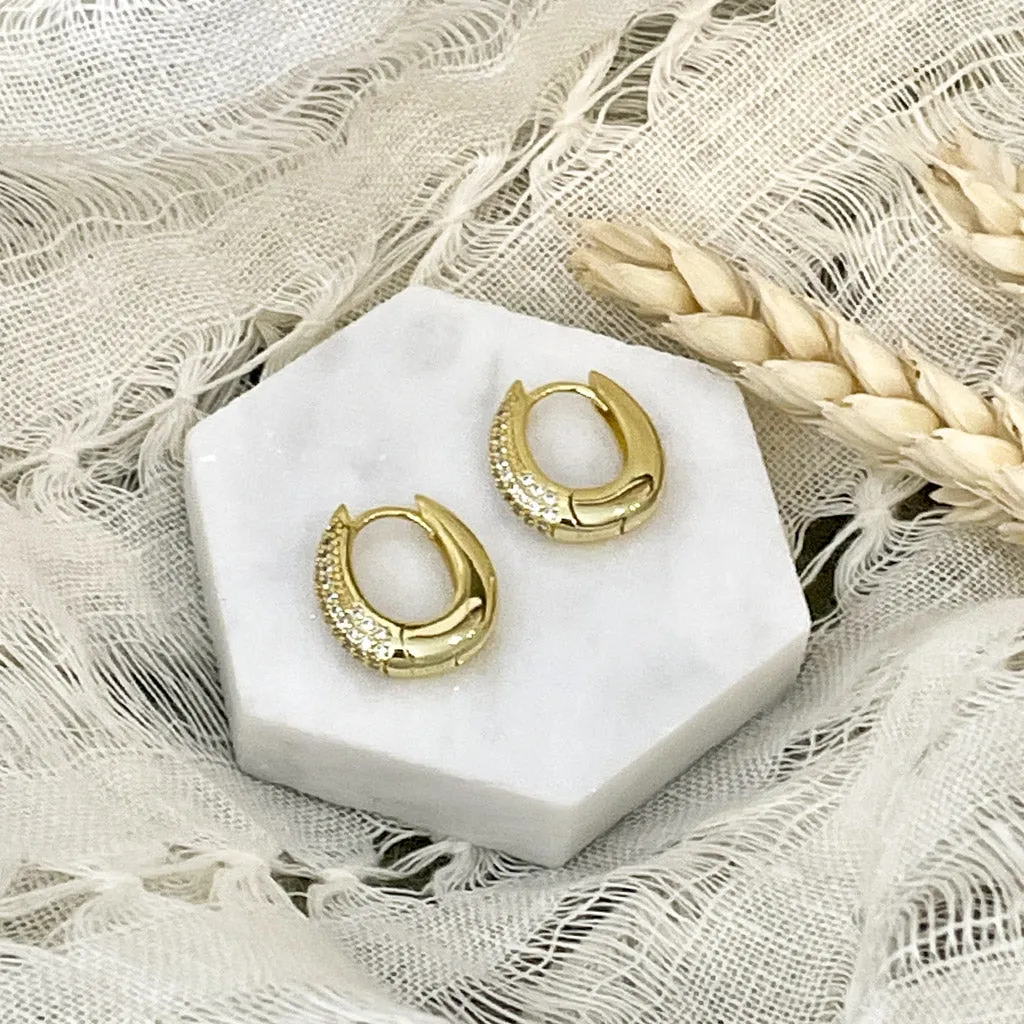 Pavé Chunky Hoops