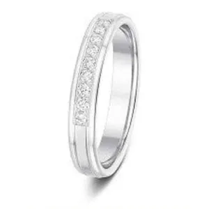 Pavé set brilliant cut diamond band