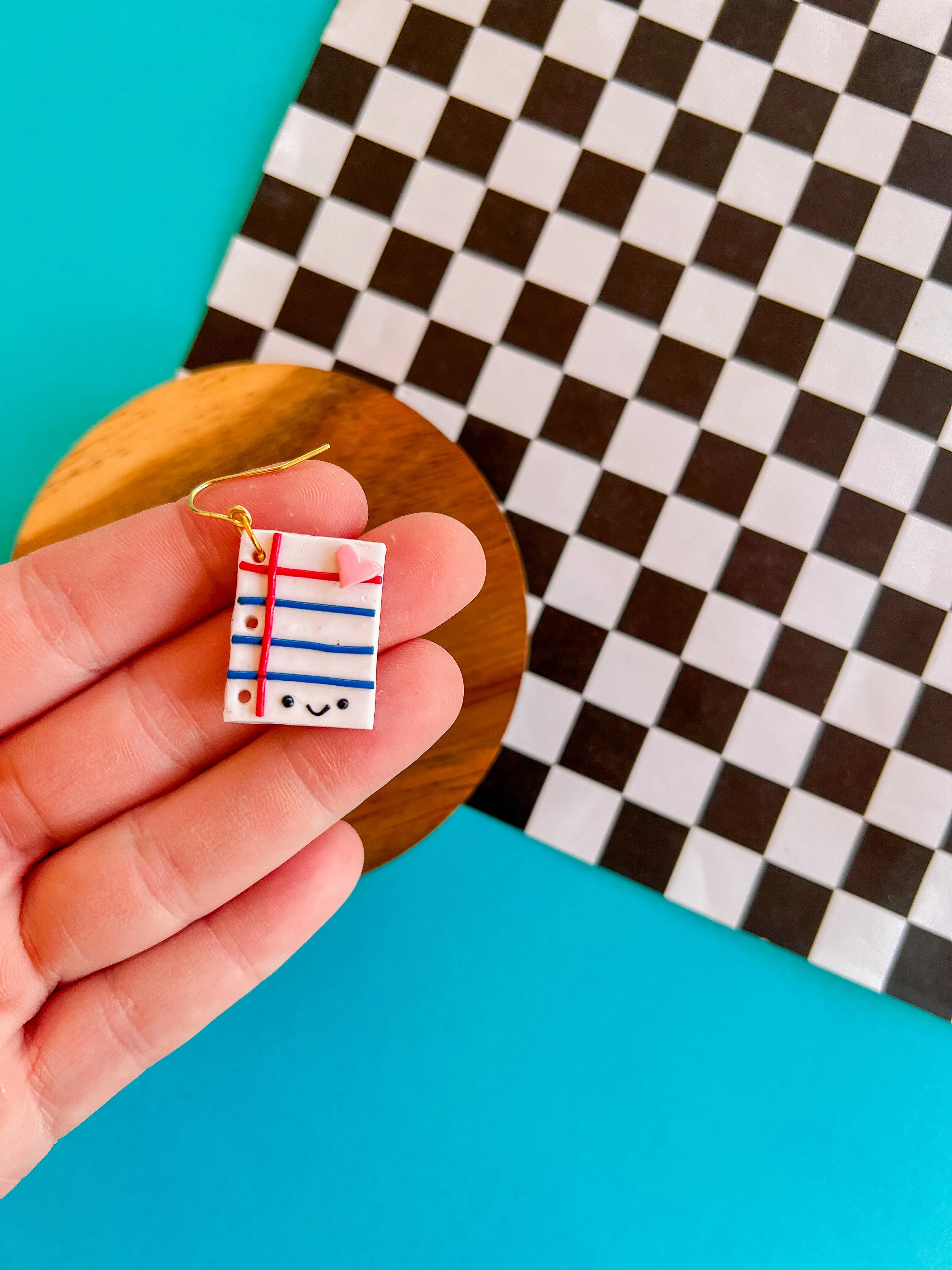 Pierre - Clay Paper Earrings