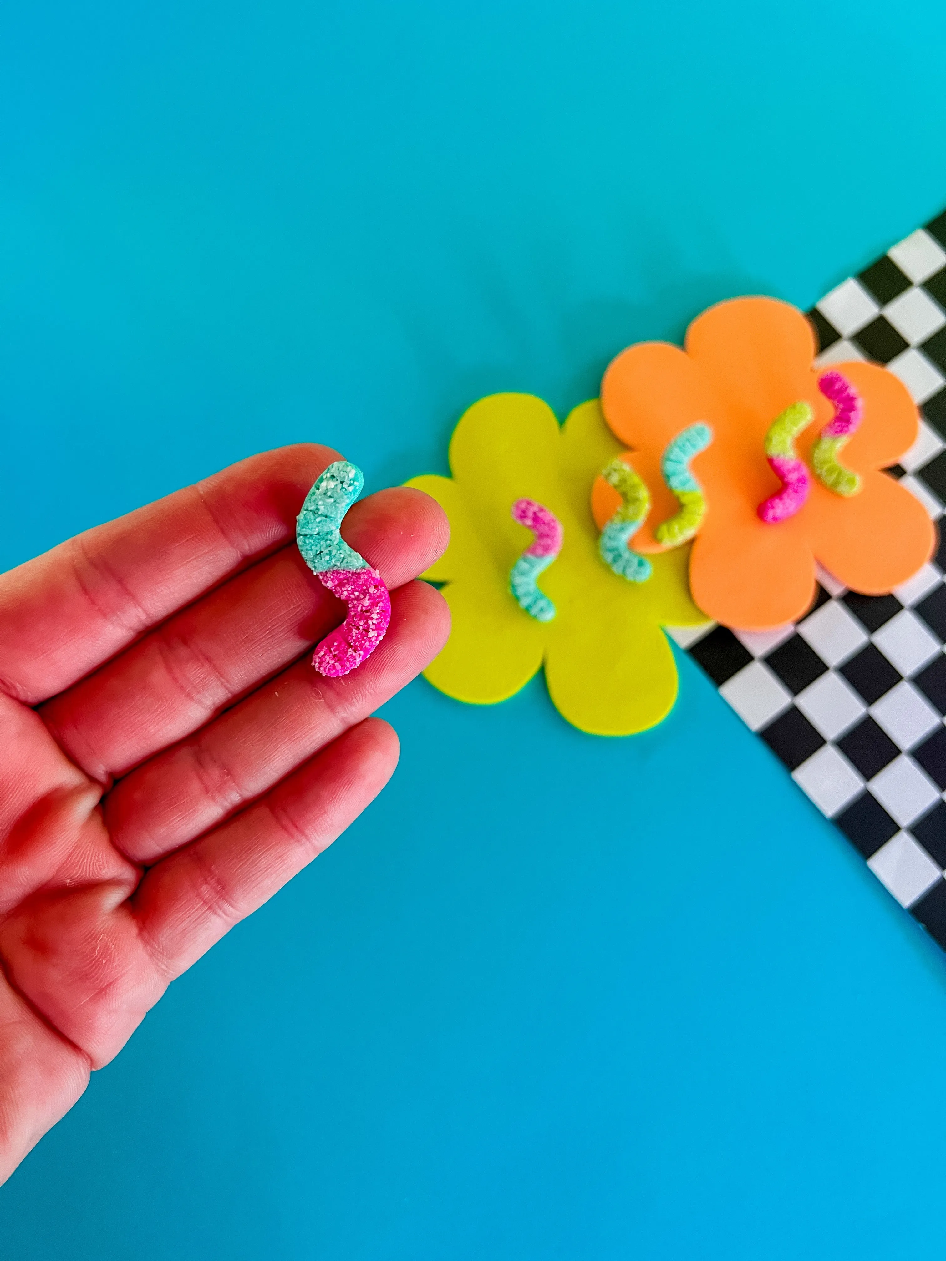 Pip’s Sour Gummy Worm Earrings - Sour Candy Earrings