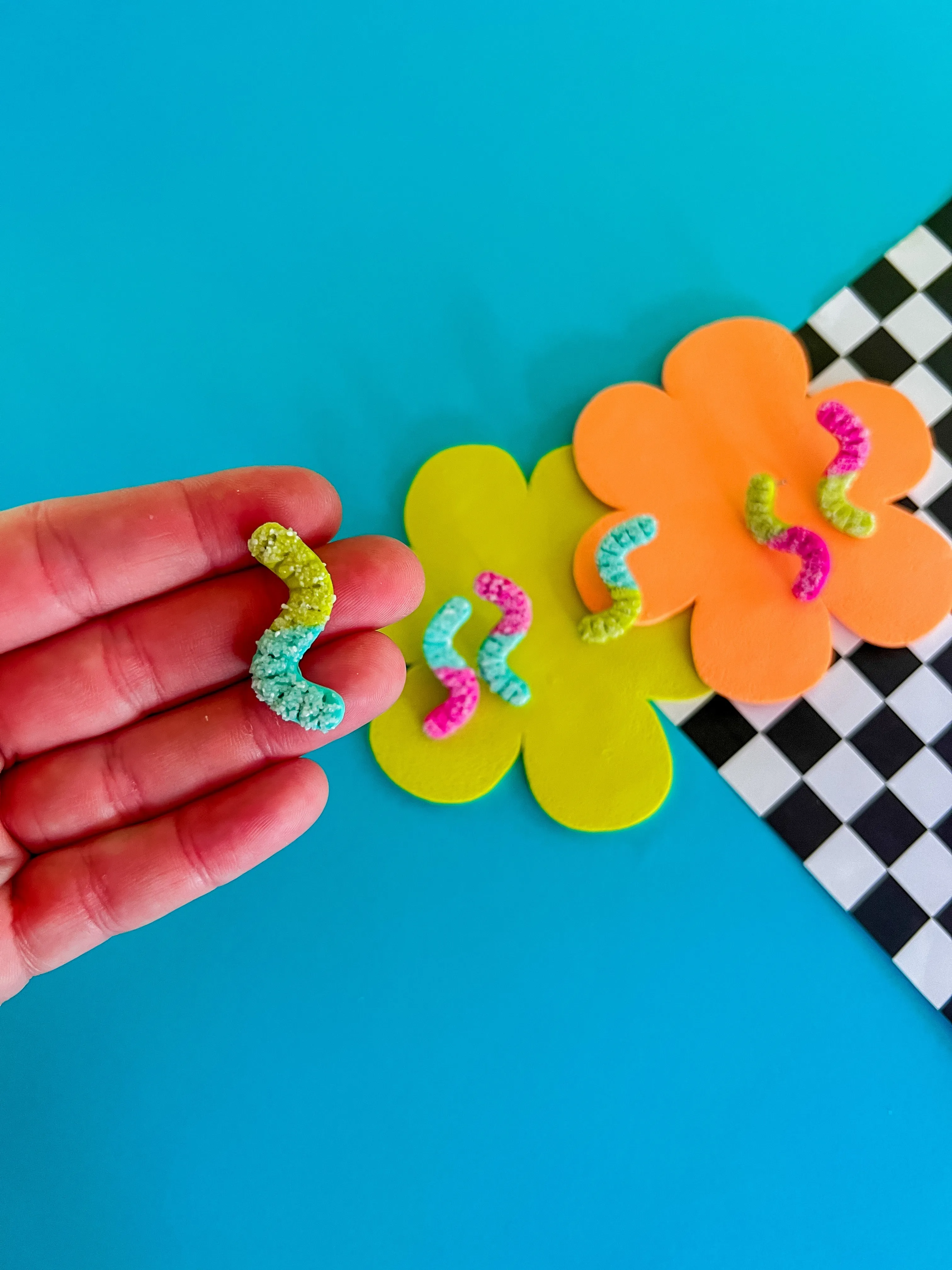 Pip’s Sour Gummy Worm Earrings - Sour Candy Earrings