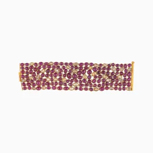 Ruby Cab Gold Bracelet - KMBR0063