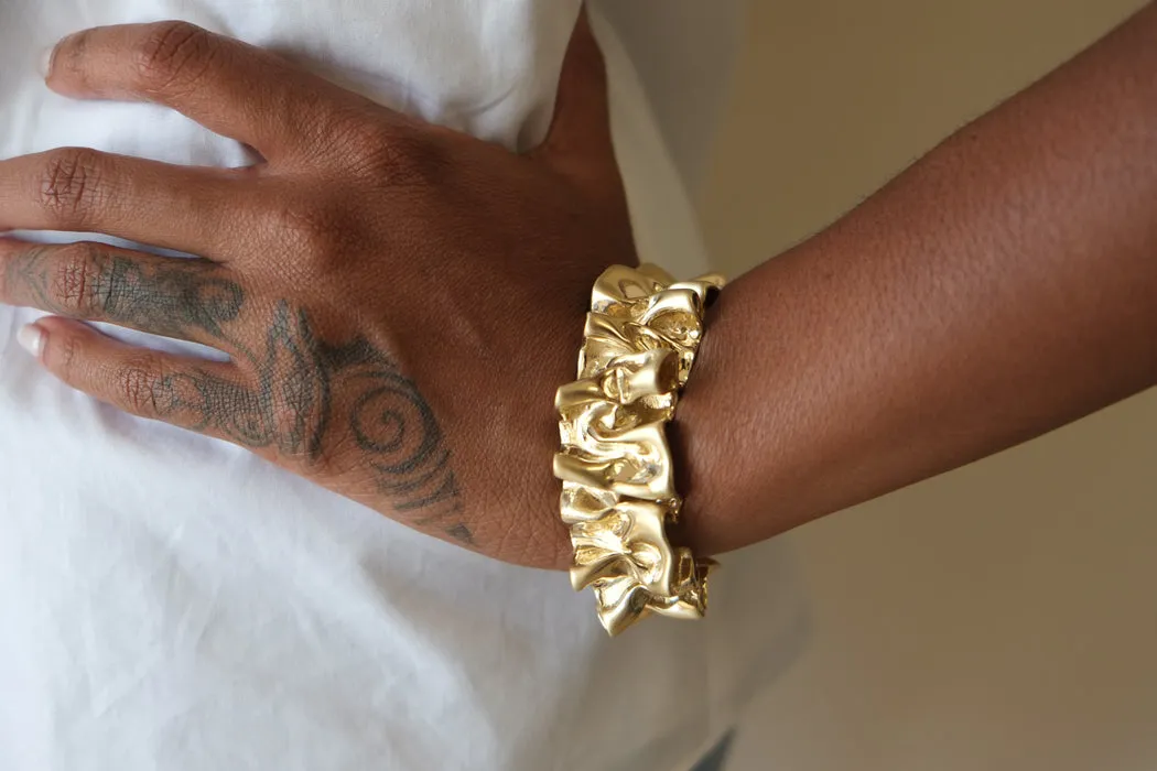 Ruffle Cuff Bracelet