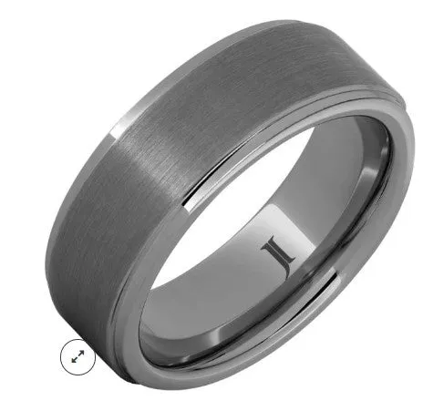 Rugged Tungsten Ring With Satin Finish