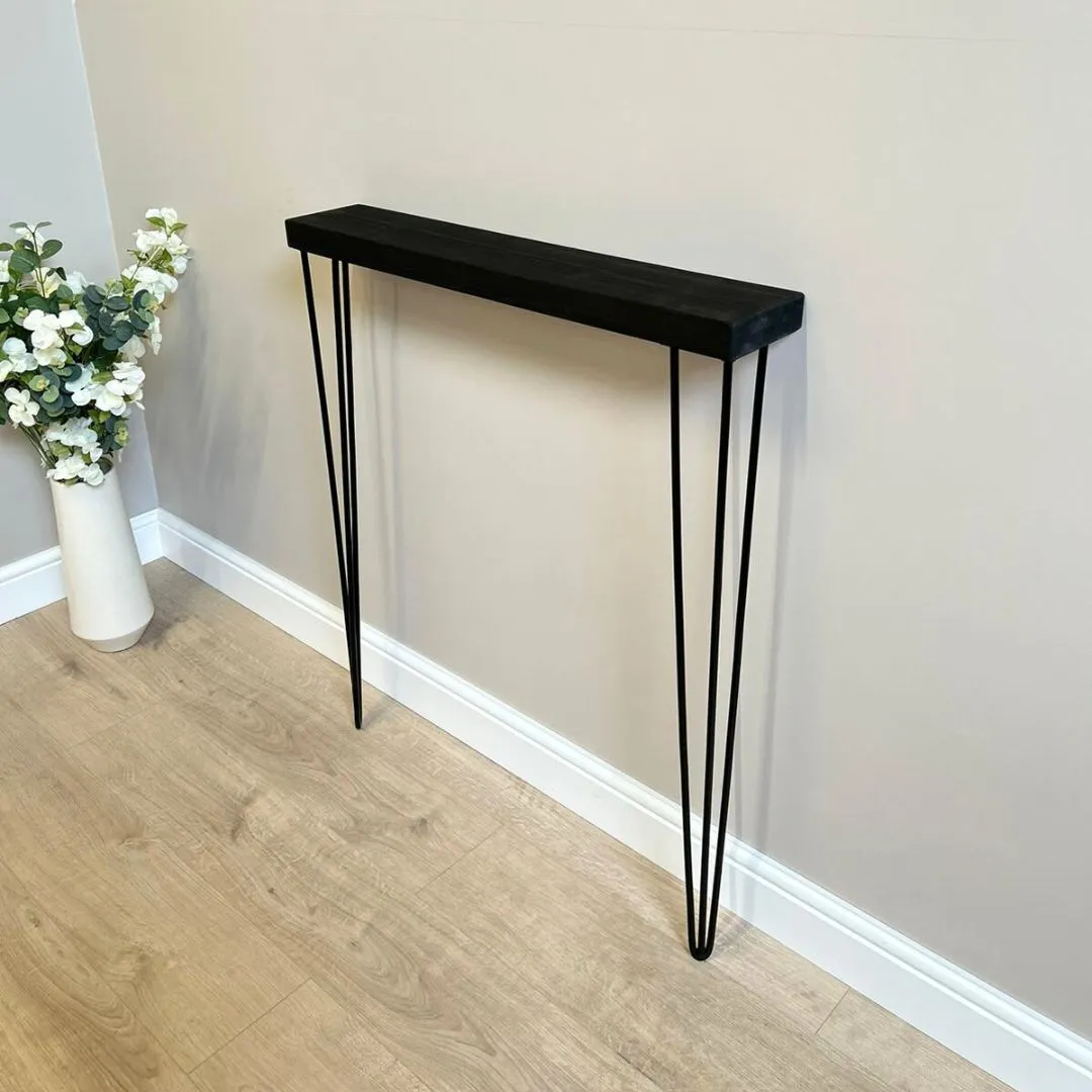 Rustic Wooden Radiator Shelf & Console Table handcrafted in the UK