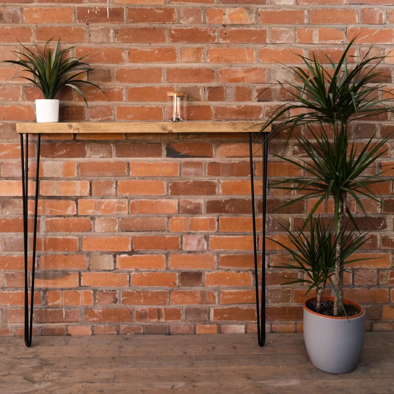 Rustic Wooden Radiator Shelf & Console Table handcrafted in the UK