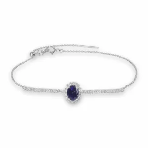 Sapphire Solitaire Bracelet