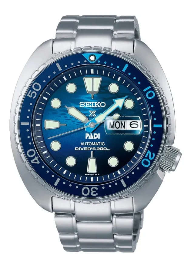 SEIKO PROSPEX PADI AUTOMATIC DIVERS (KING TURTLE) STAINLESS SRPK01K