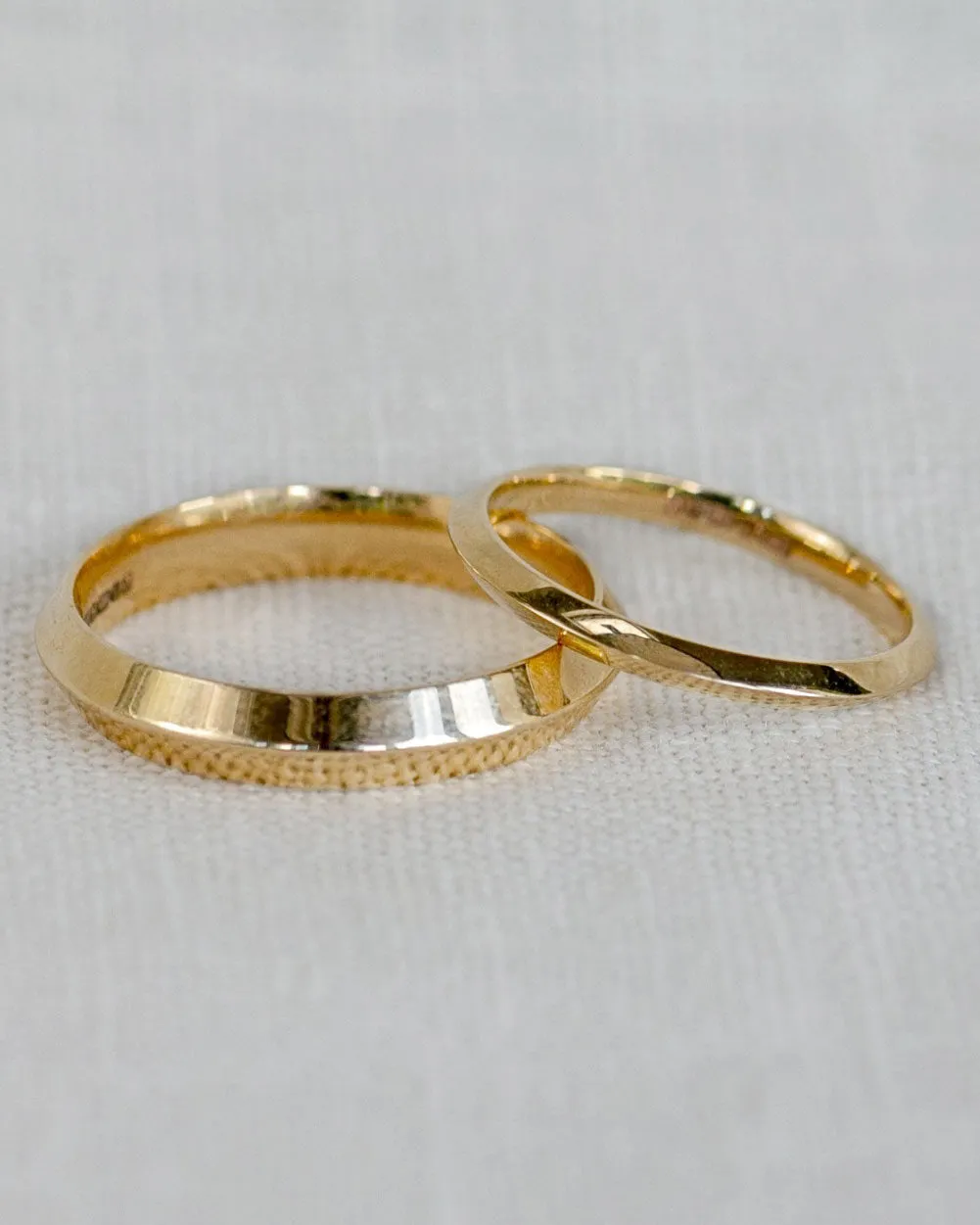 Solid Gold Fine Edge Ring - 2mm Band