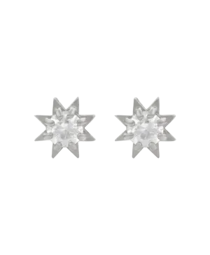 Stella Earrings | Sterling Silver | White Zircon