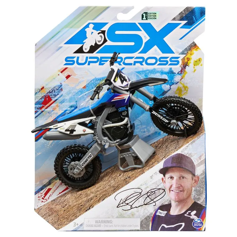 Supercross 1:10 Die Cast Motorcycle #4 Ricky Carmichael